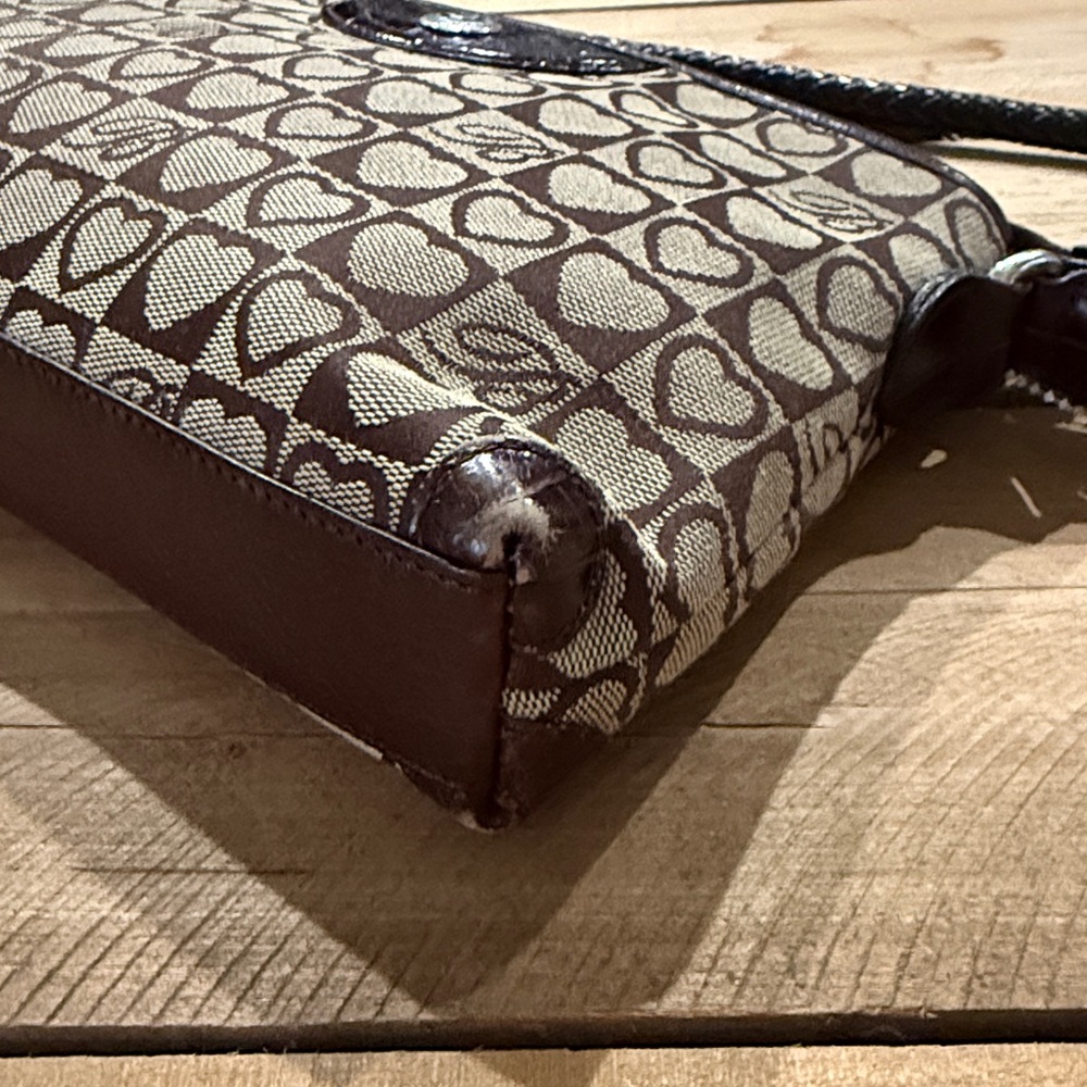 Brighton Jacquard Signature Hearts small shoulder bag B55 - Picture 10 of 10